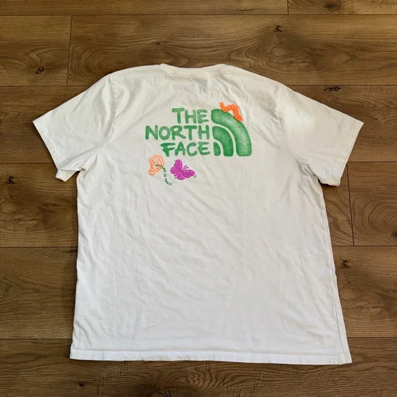 The North‎ Face Cream T-Shirt XLarge Nature is Magic Graphic - Picture 5 of 10